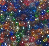 50g 3/0 Transparent Lustre Multi Mix Seed Beads